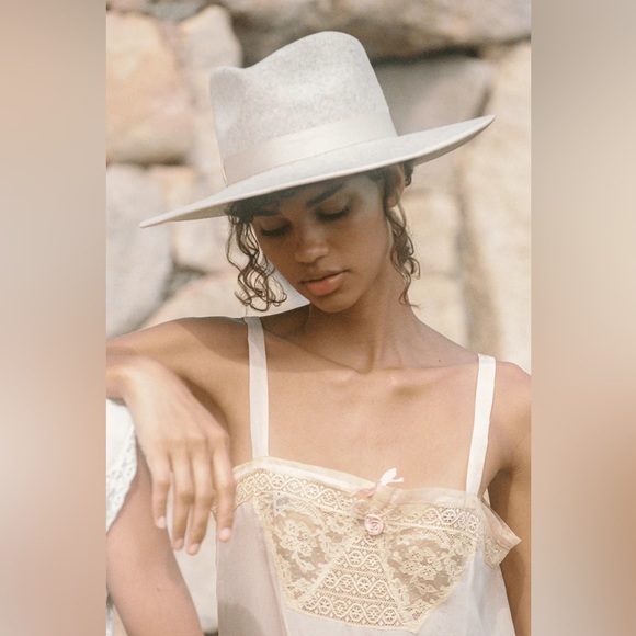 Lack of Color Carlo Rancher Grey Ivory Speckled Wool Hat size MEDIUM 57 CM - Picture 5 of 15